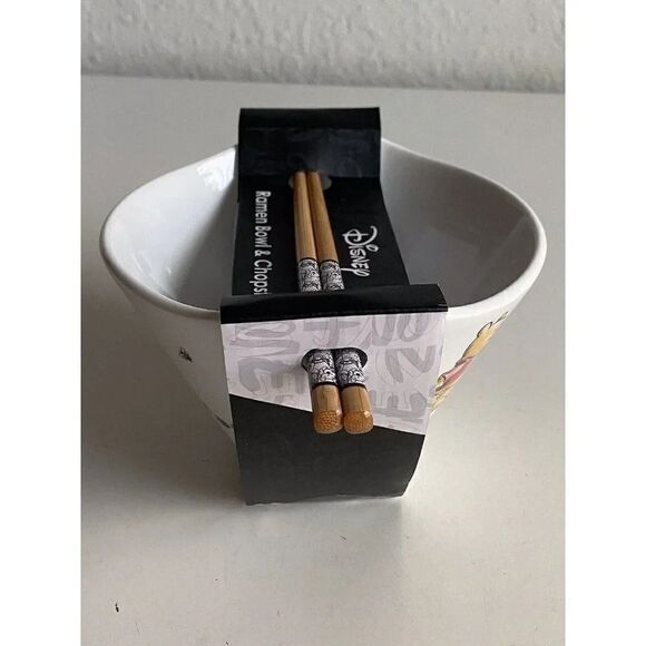 Disney Winnie The Pooh and Friends Flower Chain Ramen Noodle Bowl Chopsticks NEW - Picture 8 of 8